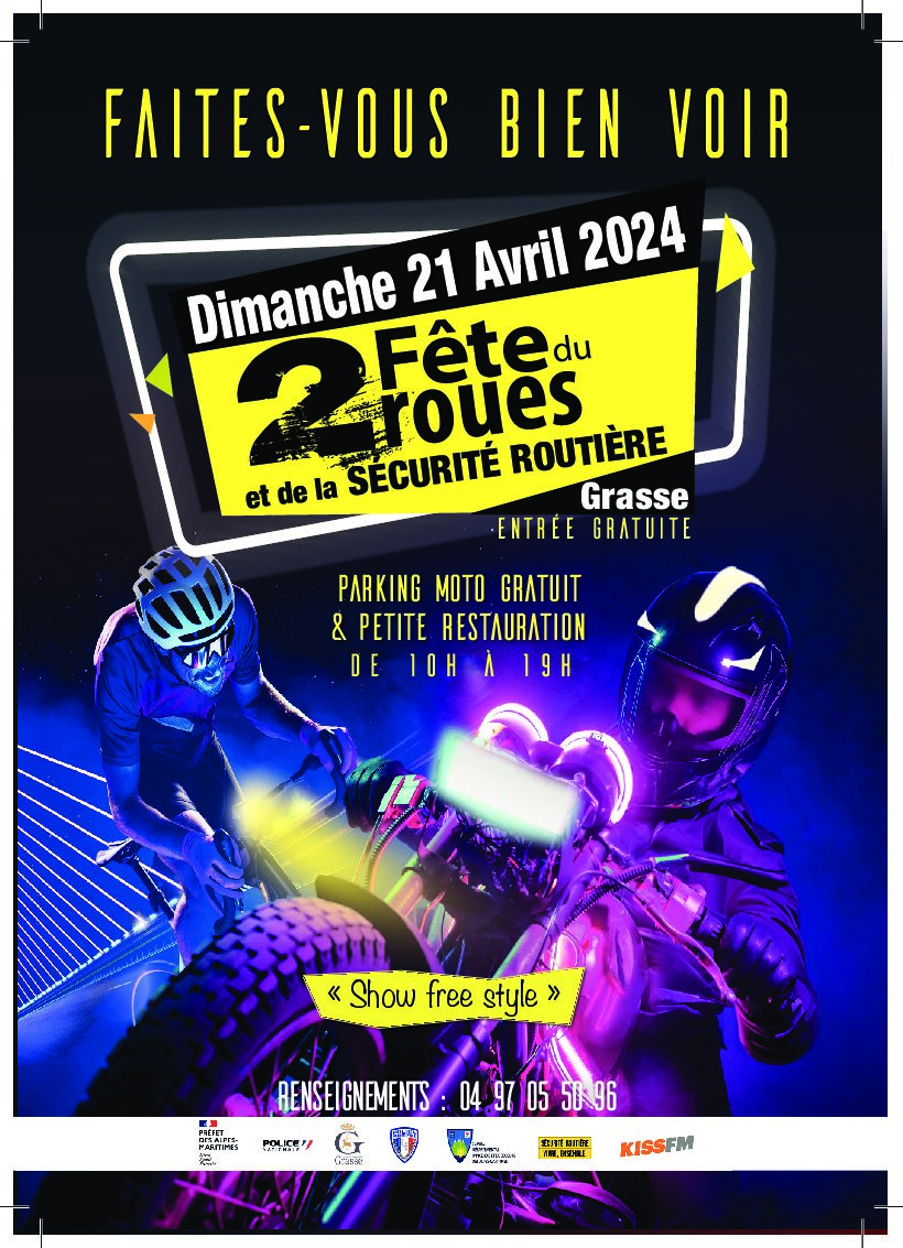 Fête du 2 roues et de la prévention Routière, GRASSE