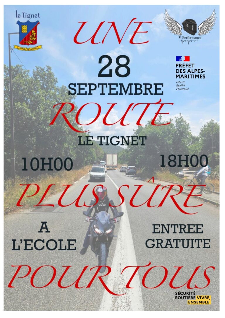 Une route plus sûre pour tous – V Performance et Le Tignet mobilisés pour la sécurité routière